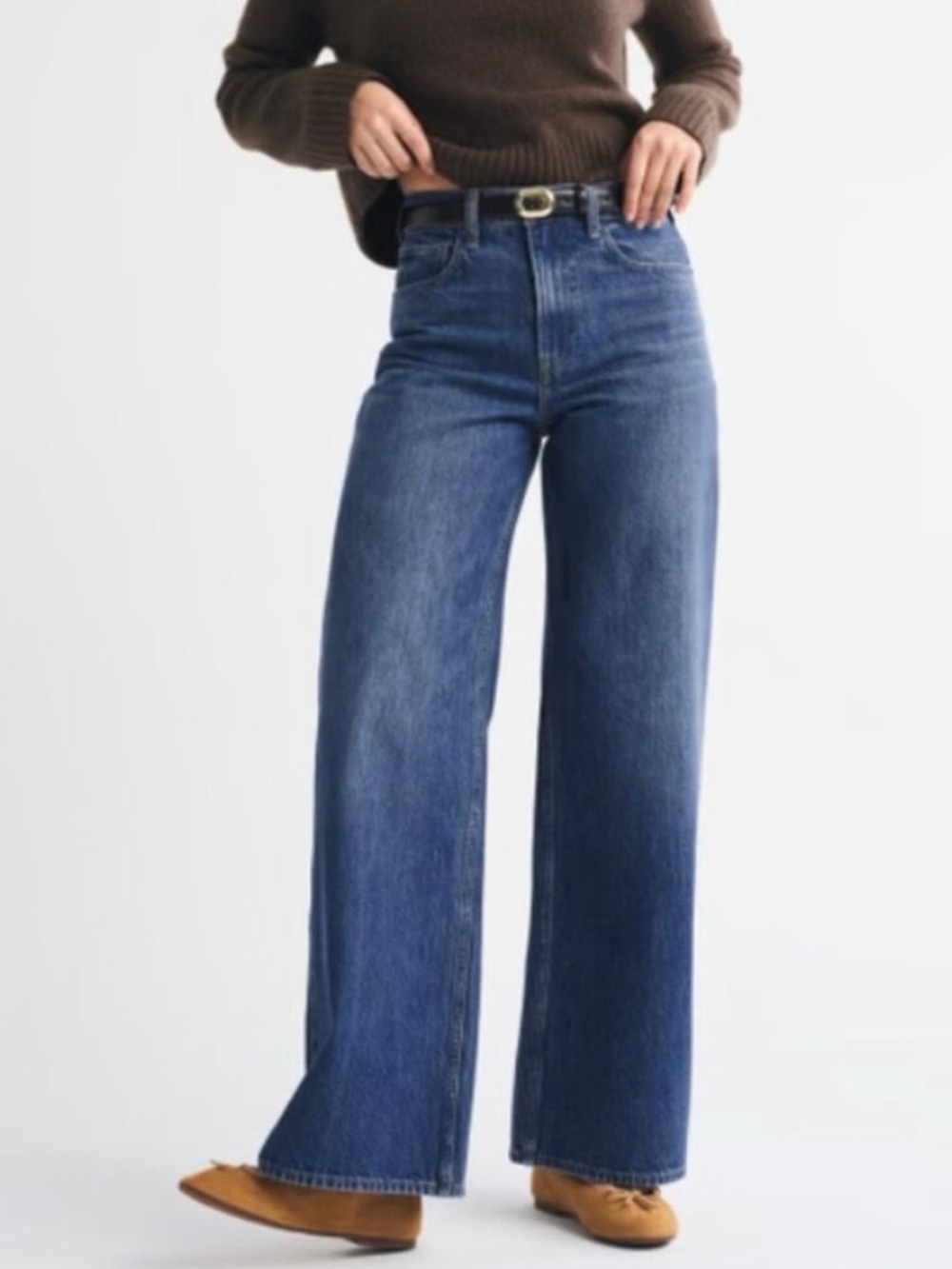 Abercrombie and Finch high-rise wide leg jeans